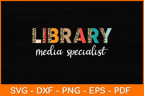 Library Media Specialist Svg File SVG artprintfile 