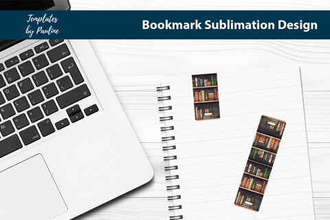 Library printable magnetic bookmark SVG Templates by Pauline 