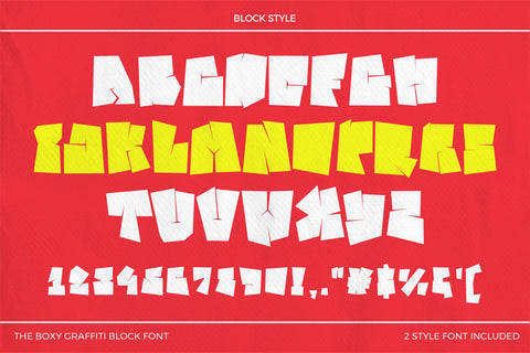Lican Boxy – Boxy Graffiti Block Font Font Mozzatype 