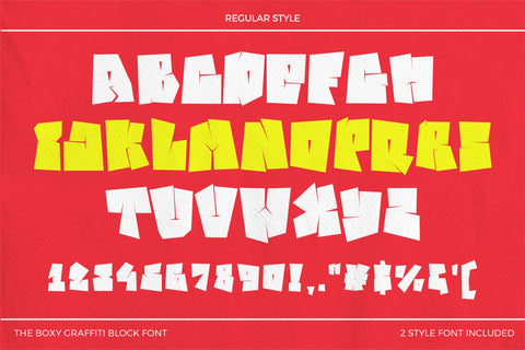 Lican Boxy – Boxy Graffiti Block Font Font Mozzatype 