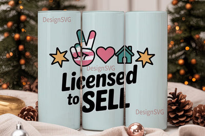 Licensed To Sell 20oz Tumbler Wrap Sublimation DesignSVG 