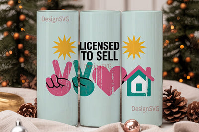 Licensed To Sell 20oz Tumbler Wrap Sublimation DesignSVG 