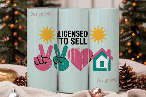 Licensed To Sell 20oz Tumbler Wrap Sublimation DesignSVG 