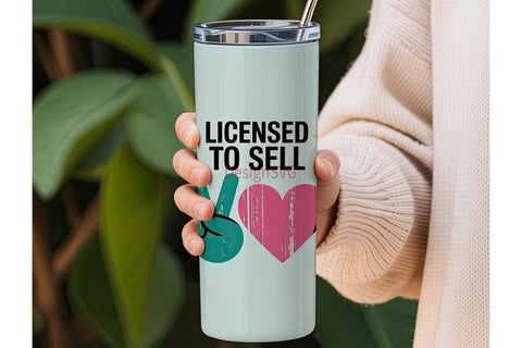 Licensed To Sell 20oz Tumbler Wrap Sublimation DesignSVG 