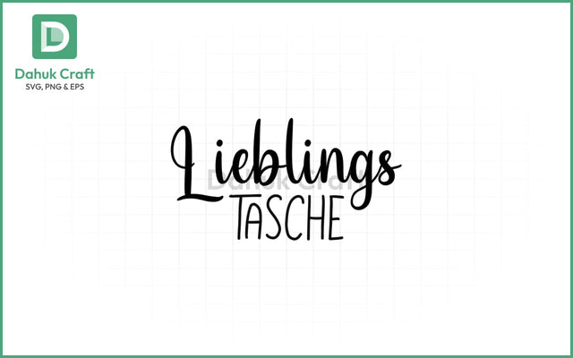 Lieblingstasche SVG – Heartfelt Style Lieblingstasche SVG PNG & EPS V15 SVG dahukdesign 
