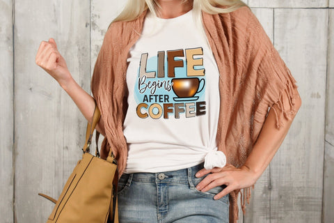 Life Begins After Coffee PNG Sublimation Sublimation CraftLabSVG 