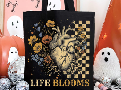 Life Blooms Anatomical Heart PNG, Floral Heart Sublimation Design SVG DesignDestine 