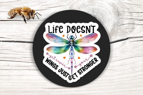 Life doesnt get Sticker Design Sublimation Regulrcrative 