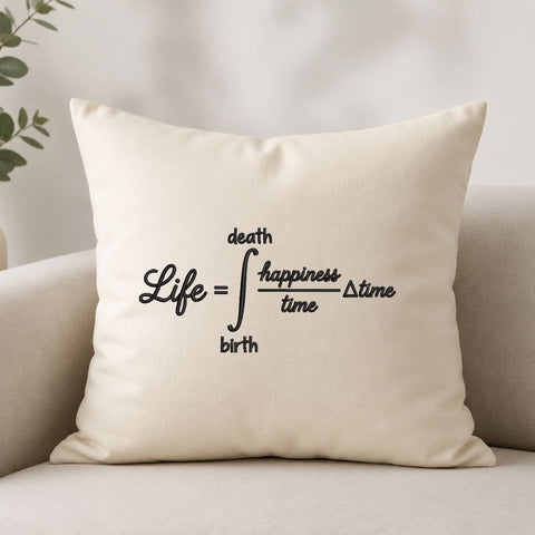Life Equation Math Formula Machine Embroidery Design – Funny Life Happiness Calculus Embroidery File Embroidery/Applique DESIGNS PatternFeed8 
