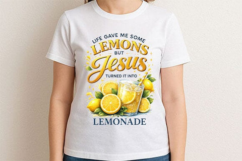 Life Gave Me Lemons Christian Quote PNG | Faith Sublimation Design SVG BillahCrafts 