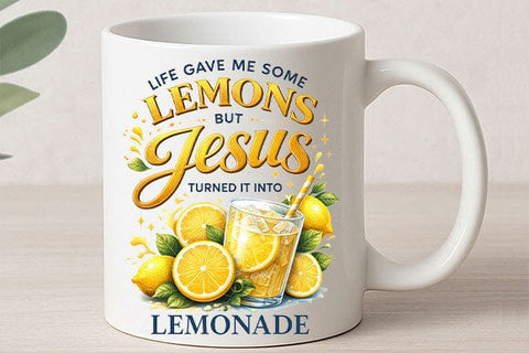 Life Gave Me Lemons Christian Quote PNG | Faith Sublimation Design SVG BillahCrafts 