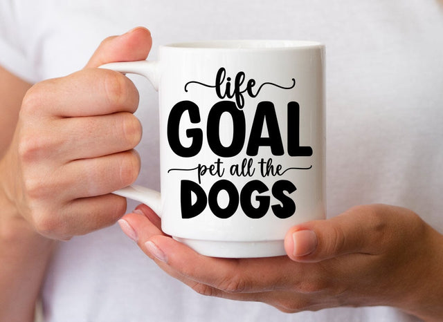 Life goal pet all the dogs SVG SVG CraftingStudio 
