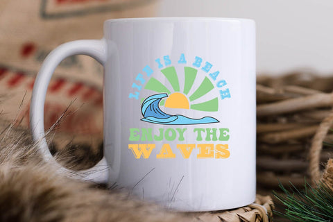 life is a beach enjoy the waves SVG Angelina750 