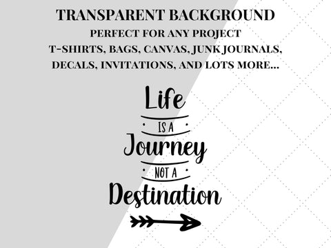 Life Is A Journey Not A Destination SVG SVG Paige Cole Studio 