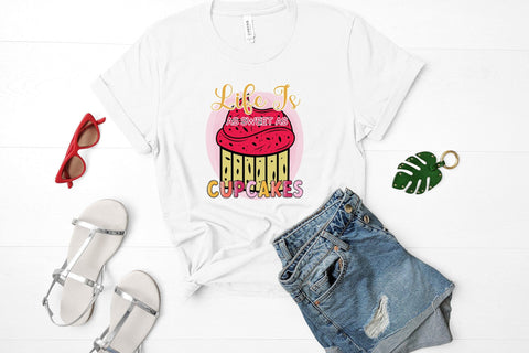 Life is As Sweet As Cupcakes, Funny Kitchen Sublimation Sublimation CraftLabSVG 