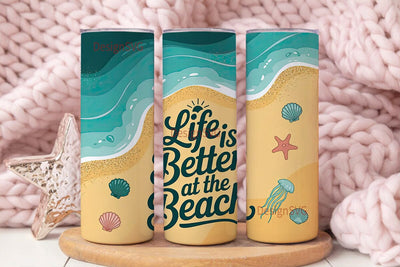 Life is Better at the Beach 20oz Tumbler Sublimation DesignSVG 