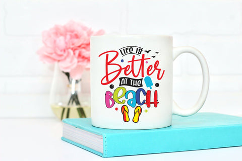 Life is Better at the Beach - Summer Sublimation Design Sublimation CraftLabSVG 