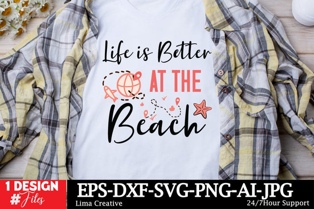 Life is better at the Beach SVG Design,Summer SVG,Summer SVG Design,Summer Shirt Design,Summer Sublimation PNG,Beach SVG Cut File SVG Insomnia Std 