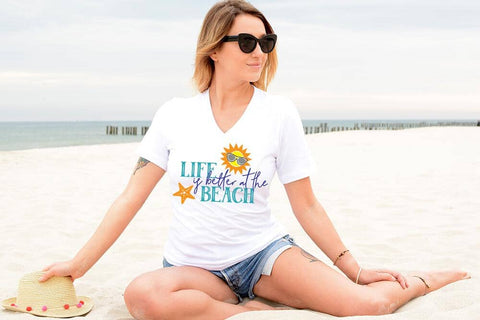 Life Is Better At The Beach SVG - Summer Cut File SVG Silhouette School Blog Design Shop 