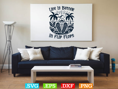 Life Is Better In Flip Flops Shirt, Beaches Love Me Svg, Family Vacation Svg SVG Creativeart88 
