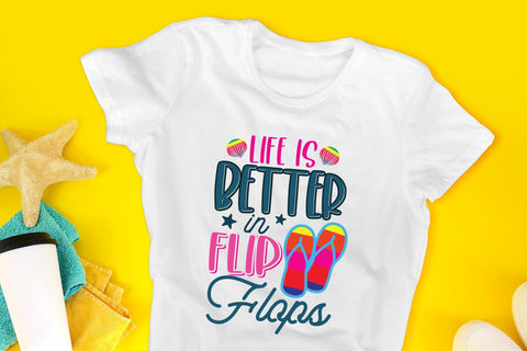 Life is Better in Flip Flops, Summer PNG Sublimation Sublimation CraftLabSVG 