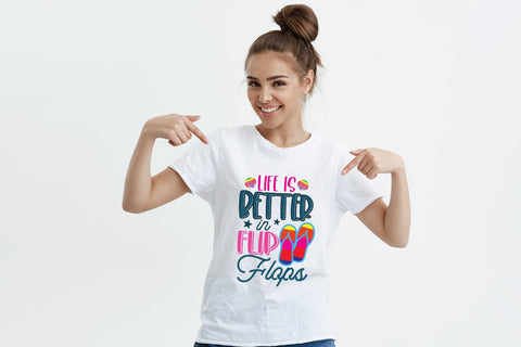 Life is Better in Flip Flops, Summer PNG Sublimation Sublimation CraftLabSVG 