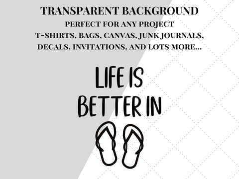 Life Is Better In Flip Flops SVG SVG Paige Cole Studio 