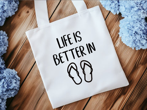 Life Is Better In Flip Flops SVG SVG Paige Cole Studio 