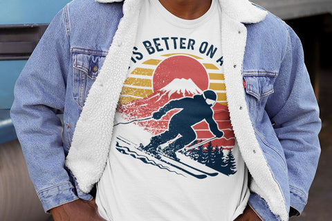 Life Is Better Skiing svg. Skiing svg. Skii svg. Skiing silhouette SVG DesignDestine 