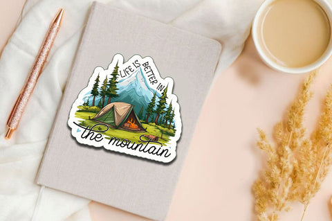 Life is better Sticker Design Sublimation Regulrcrative 