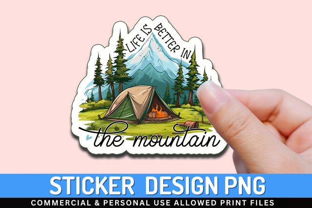 Life is better Sticker Design Sublimation Regulrcrative 