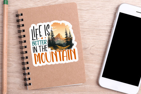 Life is better Sticker Design Sublimation Regulrcrative 