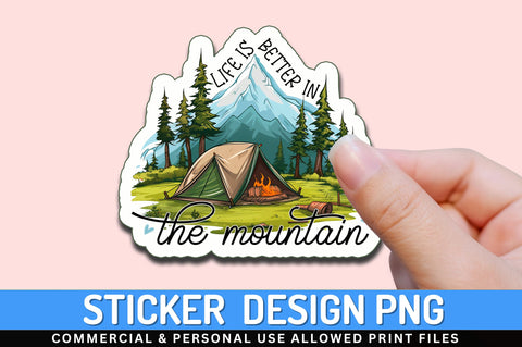 Life is better Sticker Design Sublimation Regulrcrative 