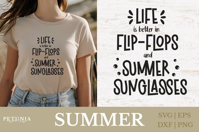 Life is Better SVG | Funny Summer SVG SVG Petunia Digital Design 