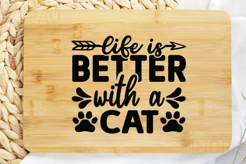 Life is better with a cat-01 SVG Angelina750 