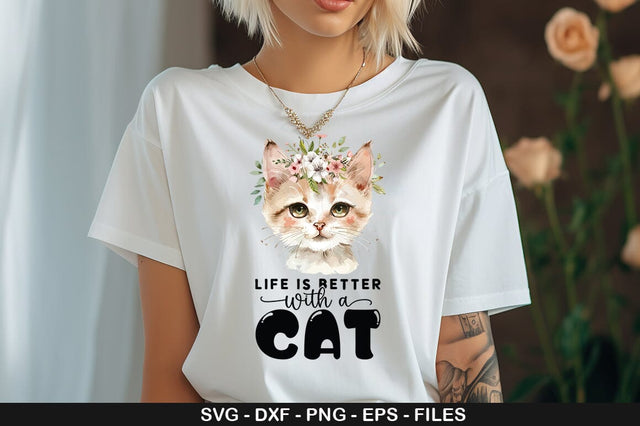 Life is better with a cat SVG SVG CraftingStudio 