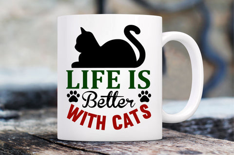 life is better with cats SVG Design SVG Regulrcrative 