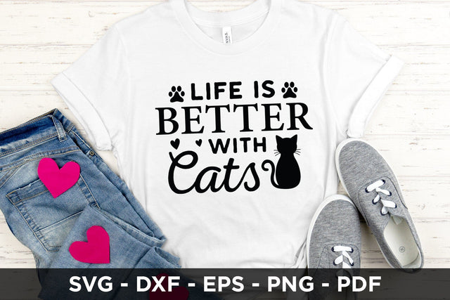 Life is Better with Cats SVG SVG CraftLabSVG 