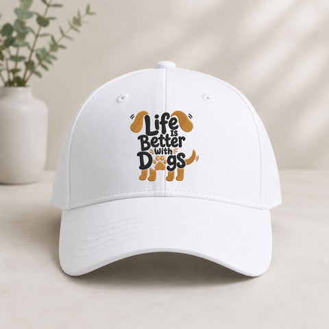 Life Is Better With Dogs Machine Embroidery Design – Dog Lover Paw Print Embroidery File Embroidery/Applique DESIGNS PatternFeed8 