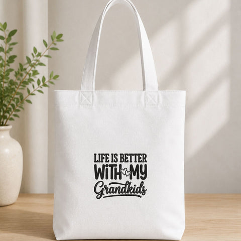 Life Is Better With My Grandkids Machine Embroidery Design – Grandma Grandchildren Quote Embroidery File Embroidery/Applique DESIGNS PatternFeed8 
