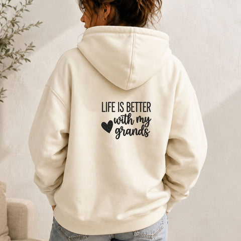 Life Is Better With My Grands Machine Embroidery Design – Grandkids Grandma Quote Embroidery File Embroidery/Applique DESIGNS PatternFeed8 