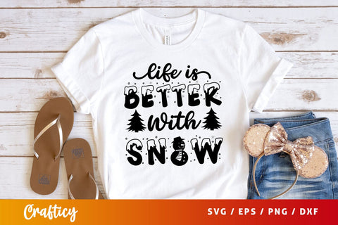 life is better with snow Mug svg Design SVG Designangry 