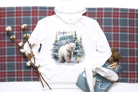 Life is Better with Snow, Winter PNG Sublimation Sublimation CraftLabSVG 
