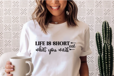 Life is short eat what you want , Kitchen svg bundle, Kitchen svg, Kitchen Quotes, Funny Quotes, Funny Svg SVG farhad farhad 