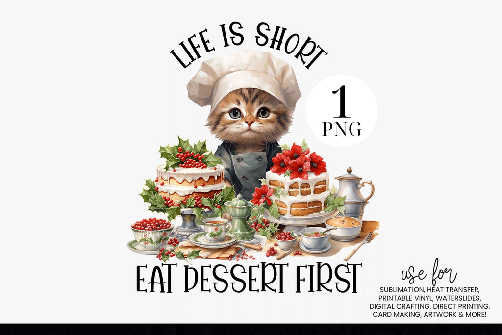 Life Is Short, Funny Kitchen Sublimation Design - So Fontsy