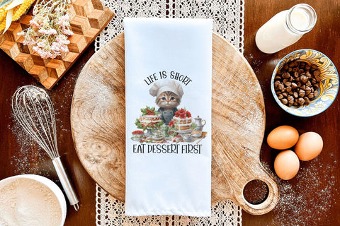 Life Is Short, Funny Kitchen Sublimation Design Sublimation BijouBay 