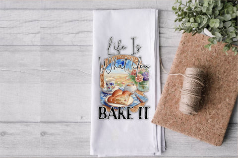 Life Is What You Bake It Dish Towel Sublimation Sublimation Jagonath Roy 