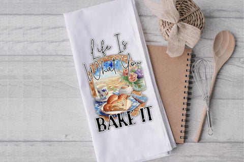 Life Is What You Bake It Dish Towel Sublimation Sublimation Jagonath Roy 