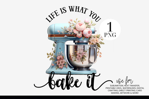 Life Is What You Bake It Sublimation Design Sublimation BijouBay 