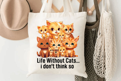 Life Without Cats Sublimation Design Sublimation Regulrcrative 